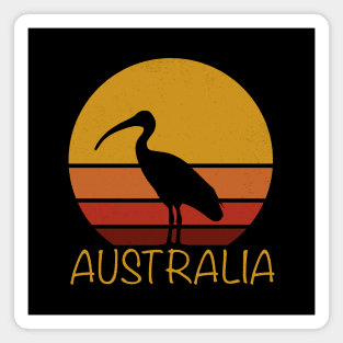 Australia Retro Vintage Bin Chicken Magnet